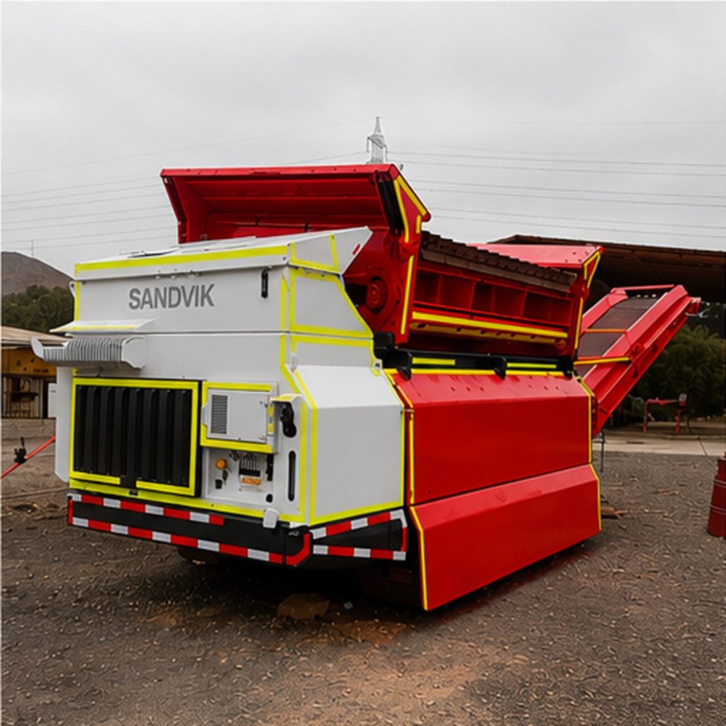EQUIPO SANDVIK RECUPERADO Y PROTEGIDO CON PINTURA INDUSTRIAL