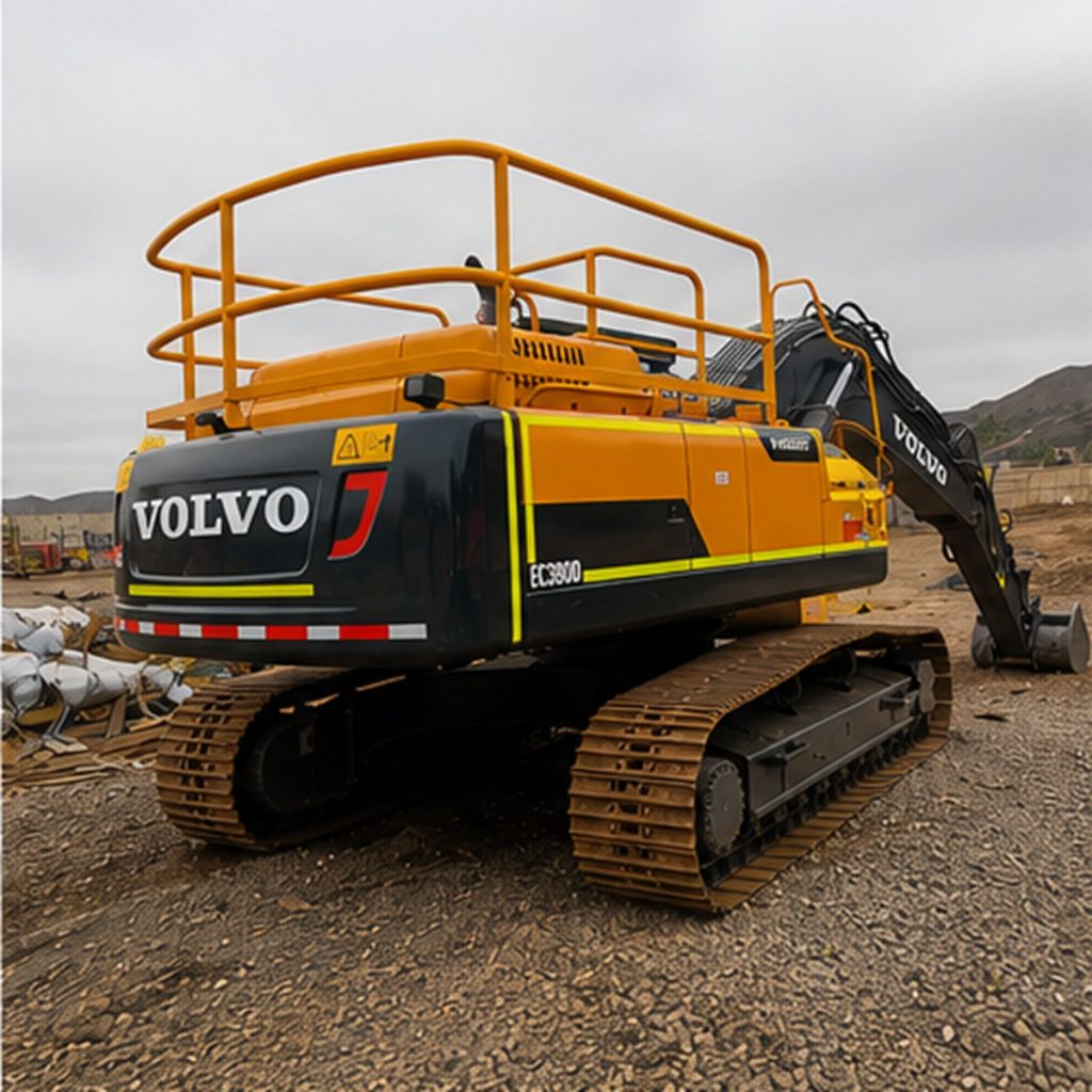 VOLVO EC380D RECUPERADA MEDIANTE GRANALLADO Y PINTURA INDUSTRIAL